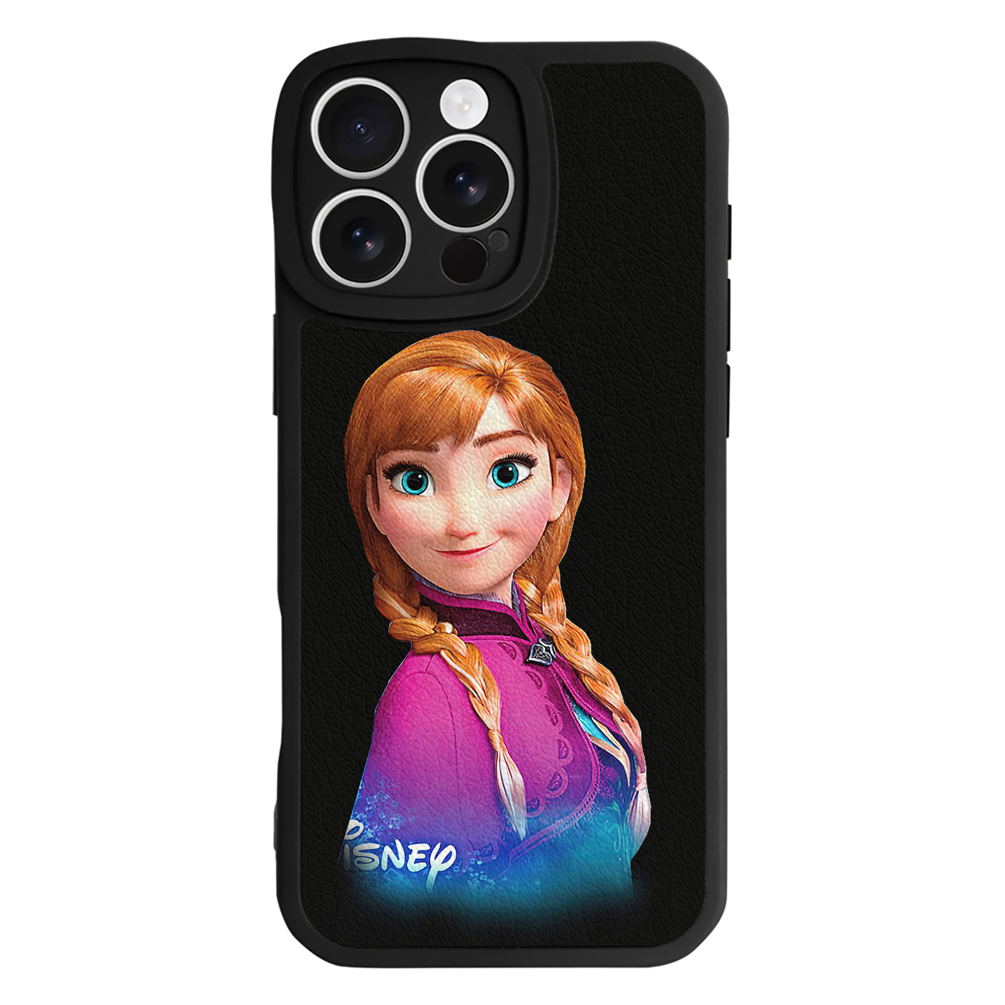 （画像用） アナと雪の女王 アンナ エルサ Frozen Anna Elsa 【iPhone 16シリーズ対応】シリコンスマホケース（レザー調） 材質：シリコン